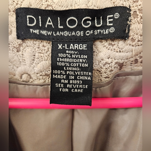 NWOT - Lace Embroidered Dialogue Blazer Jacket - Size XL - Picture 3 of 11